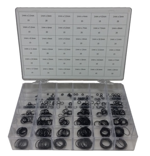 OSK Industrial Metric O-Ring Kit Buna-N 70 36 Sizes 500pc 1mm CS 
